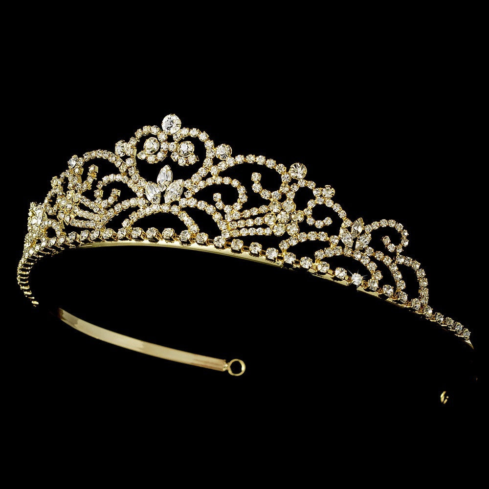 Small Pageant Rhinestone Bridal Wedding Tiara HP 1774