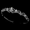 Anitque Silver Clear Bridal Wedding Tiara HP 179