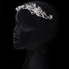 Rhinestone & Crystal Floral Swirl Bridal Wedding Hair Vine 3348