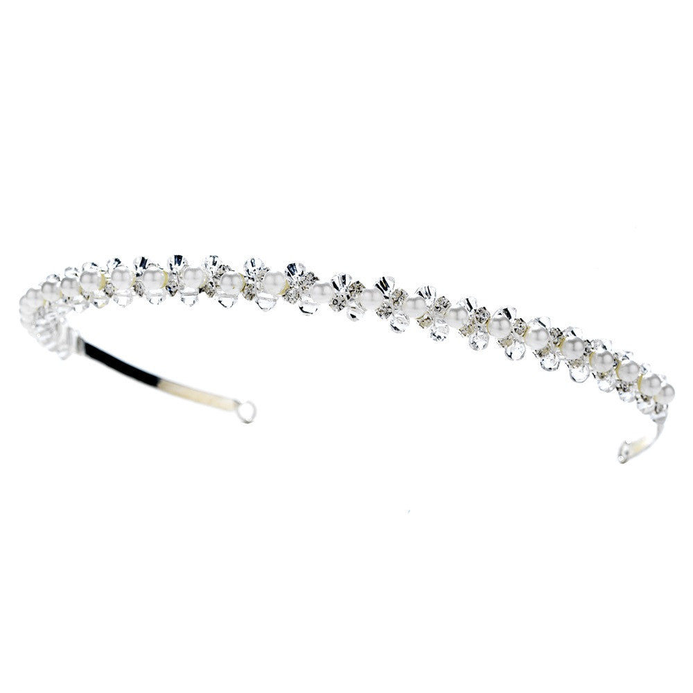 Crystal & Pearl Bridal Wedding Heaband HP 379