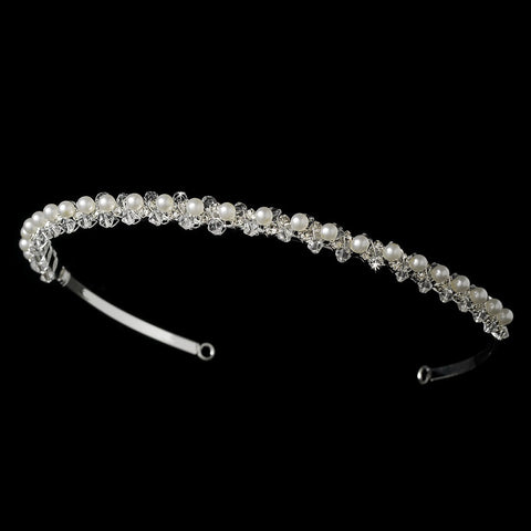 Crystal & Pearl Bridal Wedding Heaband HP 379