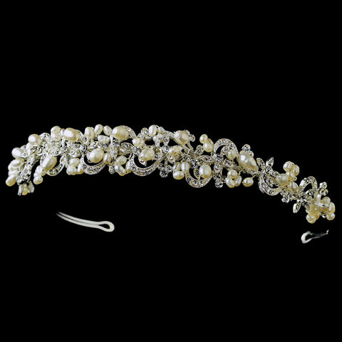 Headpiece 5066 Silver Ivory