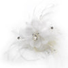 * Bridal Wedding Feather Fascinator Bridal Wedding Hair Comb or Bridal Wedding Hair Clip 7023