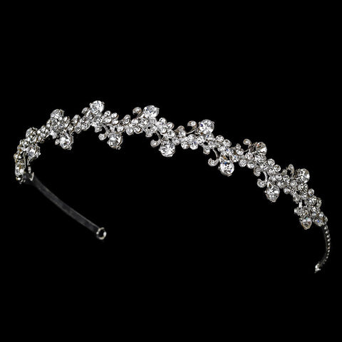 * Silver Bridal Wedding Headband HP 7035