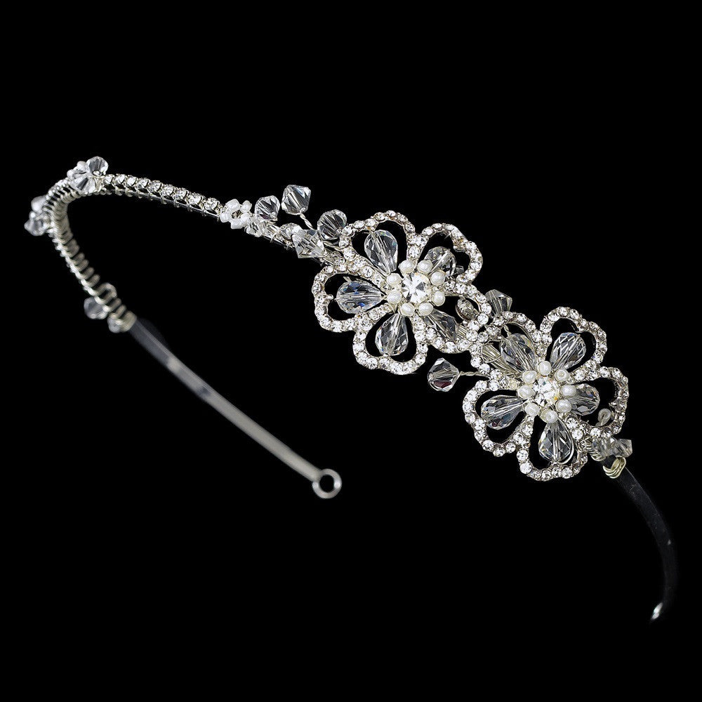 Floral Swarovski Bridal Wedding Headband HP 7800