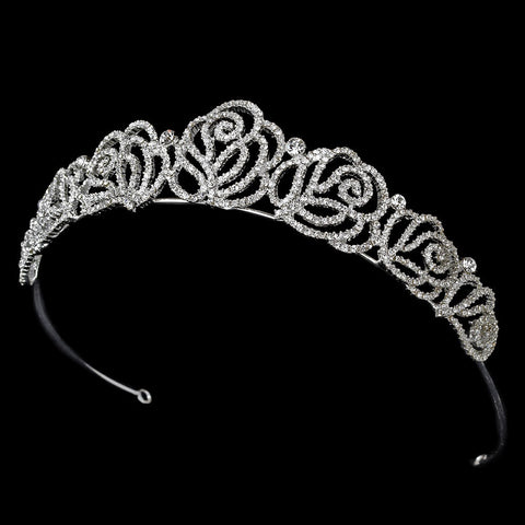 Channel Rose Bridal Wedding Tiara HP 7815