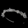 Silver Clear Swarovski Crystal Jewelry 6317 & Bridal Wedding Headband 7820 Set