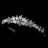 Light Blue Bridal Wedding Tiara Headpiece 8100