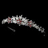 Red Accent Bridal Wedding Tiara HP 8100