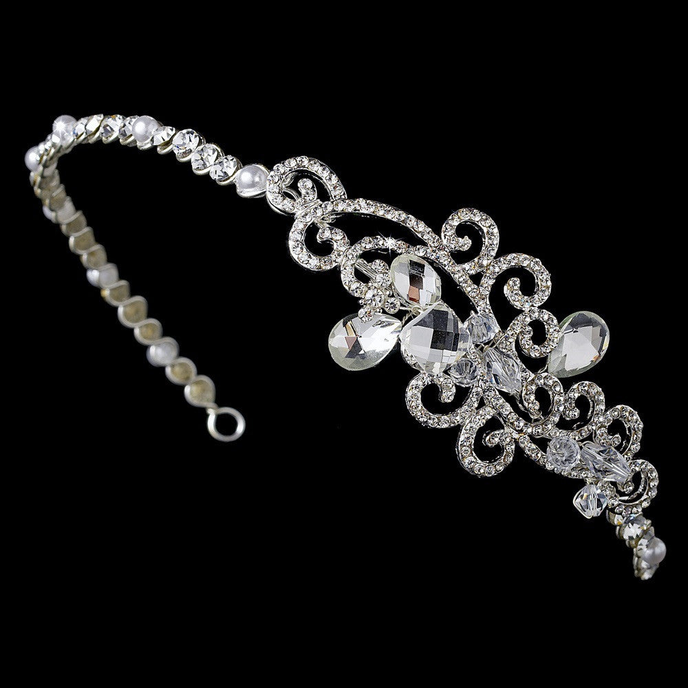 Headpiece 8101 Silver Clear