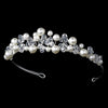 Pearl & Swarovski Crystal Bridal Wedding Jewelry Set & Tiara Set 8135