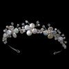 Silver Floral Keshi Headpiece HP 8137