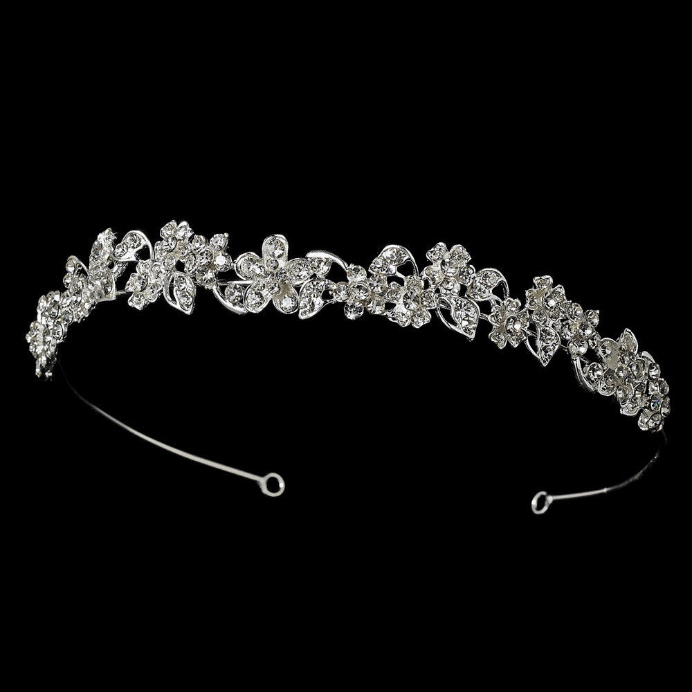 Headpiece 8233 Silver Clear