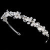 Silver Pearl Bridal Wedding Headband HP 8241