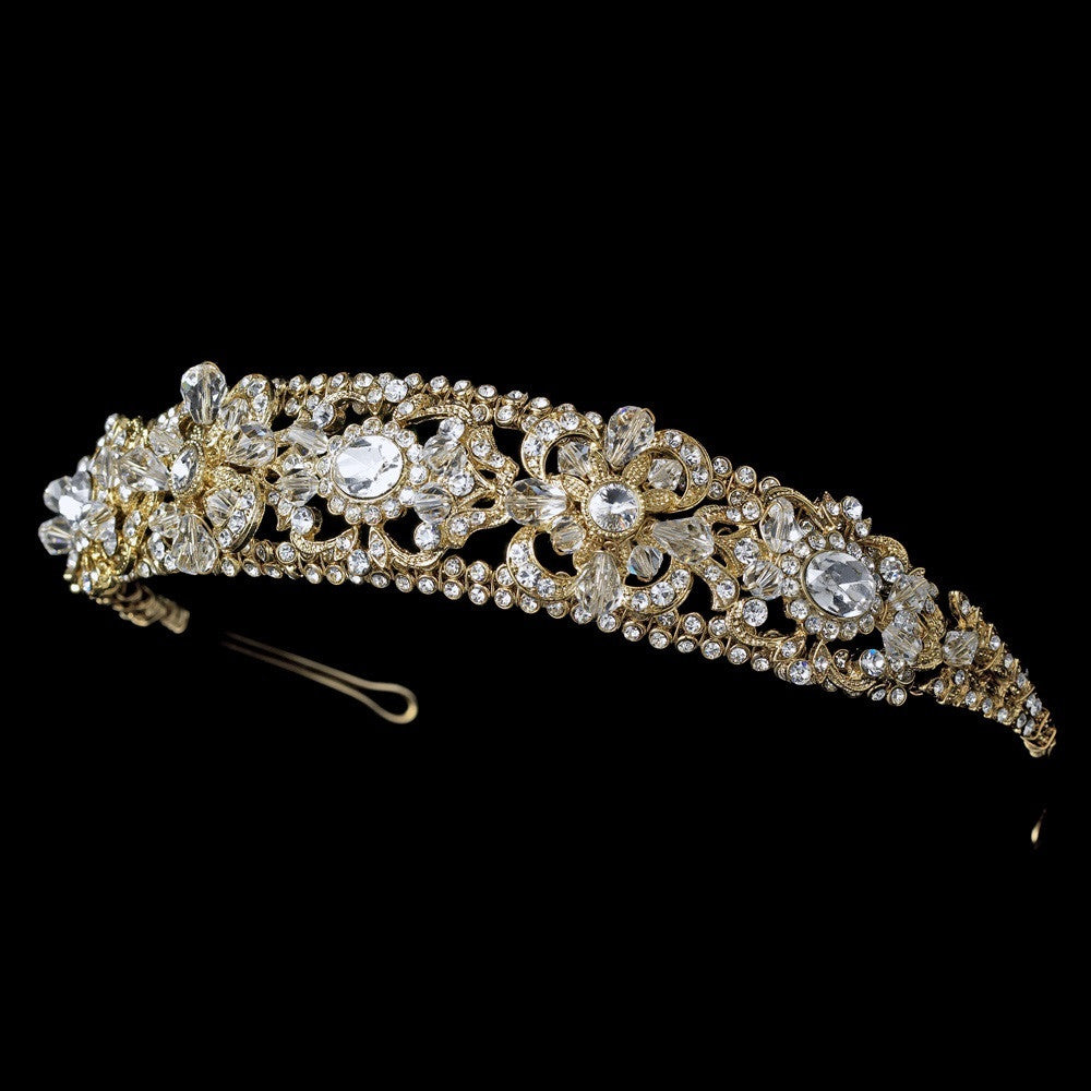 Gold Plated Bridal Wedding Headband HP 8273