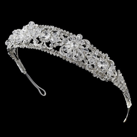 Swarovski Silver Bridal Wedding Headband HP 8273