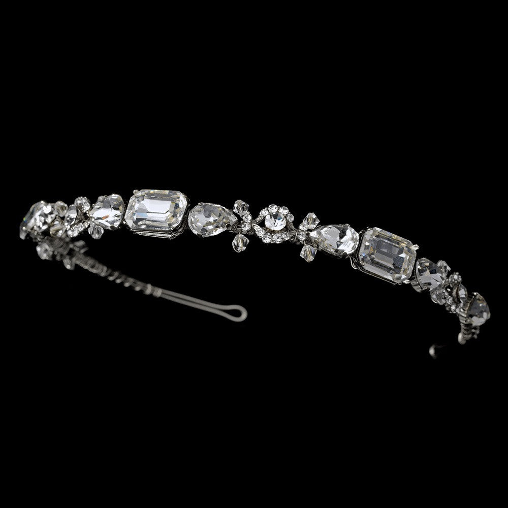 Silver Plated Bridal Wedding Headband HP 8276