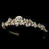 Gold Elegant Bridal Wedding Jewelry Set & Bridal Wedding Tiara 8314