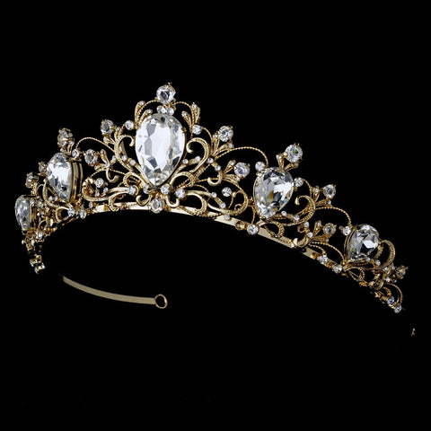Headpiece 8329 Gold Clear