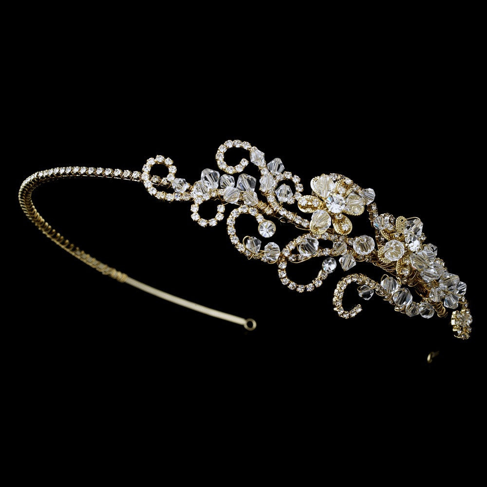 Light Gold Clear Headpiece 8347