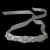 Vintage Ribbon Bridal Wedding Headband with Rhinestone Accents HP 8362