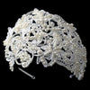 Exquisite Ivory Russian Tulle Cap Bridal Wedding Headband of Pearls & Rhinestones 9603
