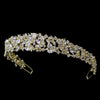 Majestic Gold or Silver Clear CZ Bridal Wedding Tiara 9821