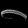 * Elegant Silver Clear Crystal Bridal Wedding Tiara Headpiece 9832