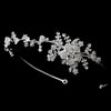 Headpiece 9952 Silver Clear Flower Vine