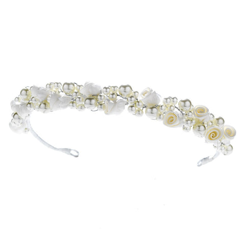 Child's Headpiece 2902 (White or Ivory)