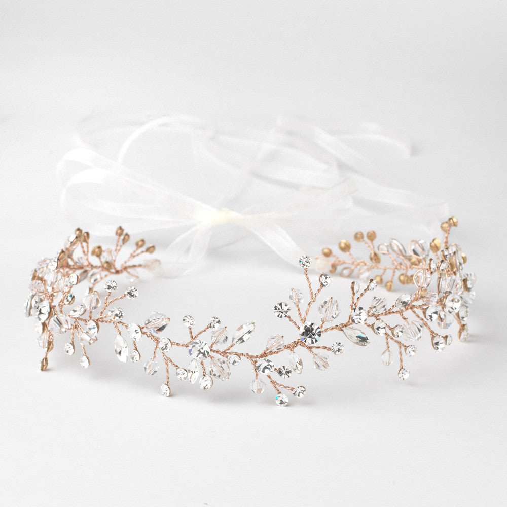 Davidtutera Wedding Bridal Bouquet Wrap White Lace w/ Gold Bead &  Rhinestones