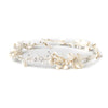 Silver Clear Rhinestone & Ivory Pearl Floral Bridal Wedding Headband Headpiece 10002