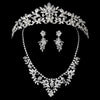 Beautiful Swarovski Jewelry 7207 & Bridal Wedding Tiara 7061 Set