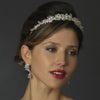 Antique Silver Freshwater Pearl & Crystal Bead Swirl Bridal Wedding Headband Headpiece 860