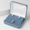 Soft Blue Plush Presentation Jewelry Box