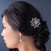 Elegant Vintage Crystal Bridal Wedding Hair Pin for Bridal Wedding Hair or Gown Bridal Wedding Brooch 10 Antique Silver Clear