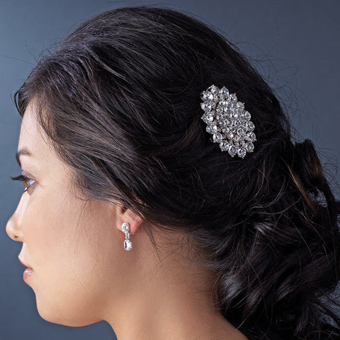 Elegant Vintage Crystal Bridal Wedding Hair Pin for Bridal Wedding Hair or Gown Bridal Wedding Brooch 13 Gold Clear