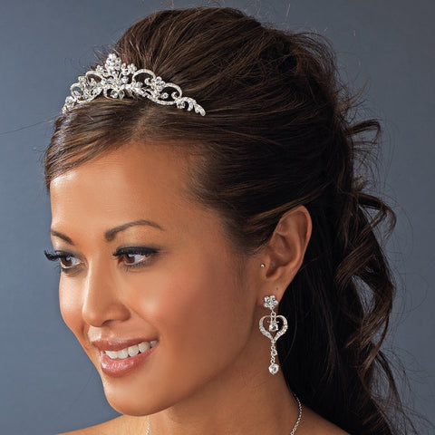 Swarovski Crystal Floral Bridal Wedding Hair Comb 2374