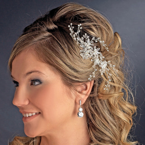 Elegant Crystal Bridal Wedding Hair Comb 6487