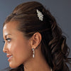 Dazzling Gold Clear Rhinestone & Freshwater Pearl Bridal Wedding Hair Comb 8247