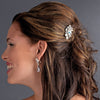 * Silver Clear Bridal Wedding Hair Comb 8880