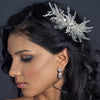 Magnificent Ivory Rhinestone Spritz Bridal Wedding Veiling Bridal Wedding Hair Comb 9731