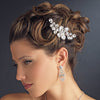 Glamorous Silver Clear Rhinestone Bridal Wedding Hair Comb 9795