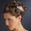 Exquisite Silver Clear Crystal Bridal Wedding Hair Comb 9803