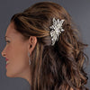 Wonderful Silver Clear Crystal Bridal Wedding Hair Comb 9843