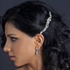 Rhodium Silver Vintage Bridal Wedding Hair Comb 9959