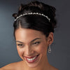 Headpiece 1002 Gold Ivory Crystal Floral Bridal Wedding Headband Bridal Wedding Tiara