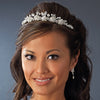 Elegant Pearl & Rhinestone Gold Bridal Wedding Tiara 6443