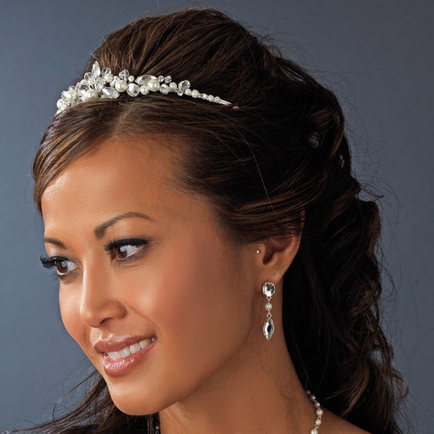 Pearl Bridal Wedding Tiara HP 8234