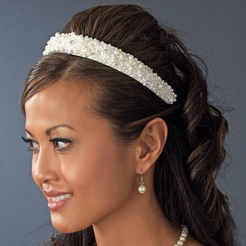 Ivory Bridal Wedding Headband HP 8268